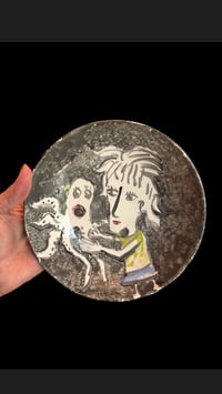 Image 2 of “Octopus Love” one of a kind  hand painted porcelain bowl