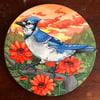 Bluejay - 8x8" inch