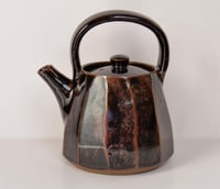 Image 1 of Faceted Tenmoku teapot