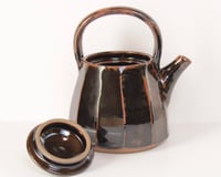 Image 3 of Faceted Tenmoku teapot