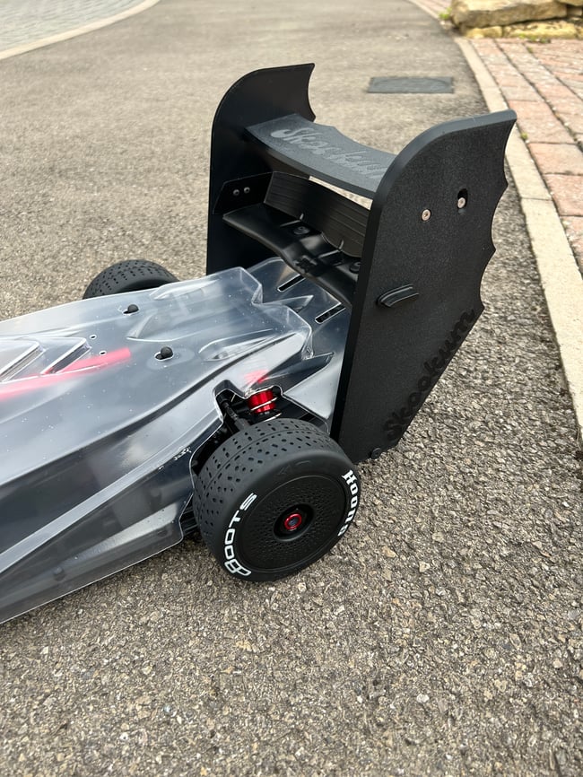 Arrma Limitless Large Adjustable Bat Wing Style Rear Twin Wing Spoiler Speed Run Raz Shifrin Inspire