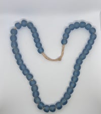 Image 1 of Blue Glass Beads Necklace