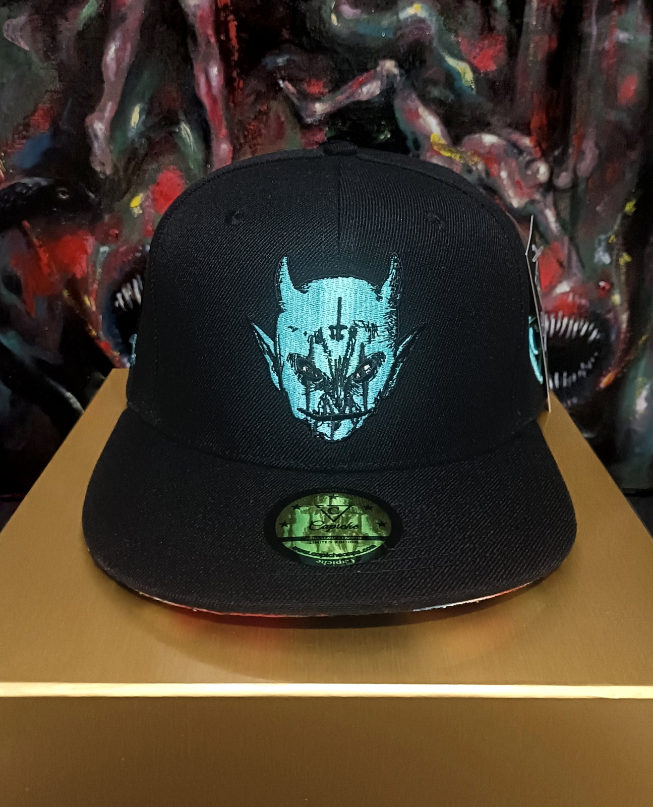Limited edition cap/collab Capichecaps+Anna Scary | Horror artist