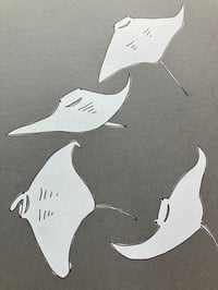 Image 4 of Manta Ray Print