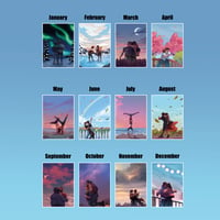 Calendar 2024 mini print set - 12 x A6 