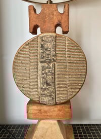 Image 2 of Studio Ceramic Totem Lamp by Rooke with Original Shade
