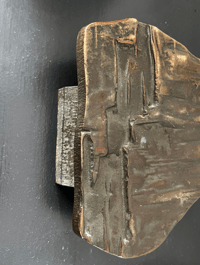 Image 3 of Bronze Push or Pull Door Handle with Aged Patina