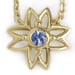 Image of Blue Sapphire Flower Necklace