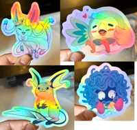 Image 4 of Holographic Pokemon Flower Stickers