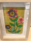 Floral Pictures in Wood Frames