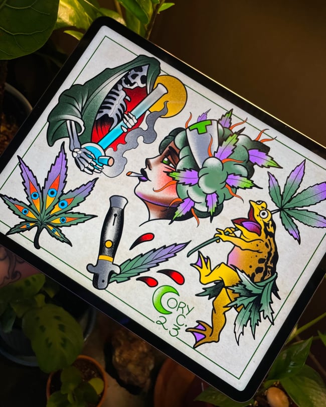 "420 BLAZE IT" Flash