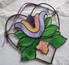 Folk flower heart
