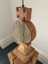 Image 3 of Studio Ceramic Totem Lamp by Rooke with Original Shade