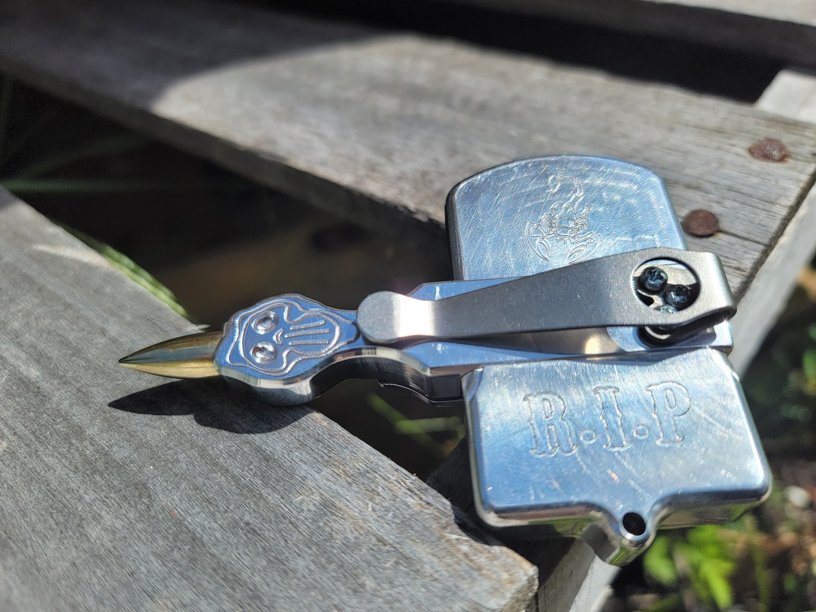 Mr. D Dealer version Zip Zap polished with pocket clip | Scorpion