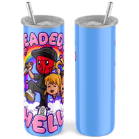 "Headed 2 Hell" Steel Tumbler (Blue)