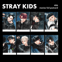 SKZ Maniac foil postcard