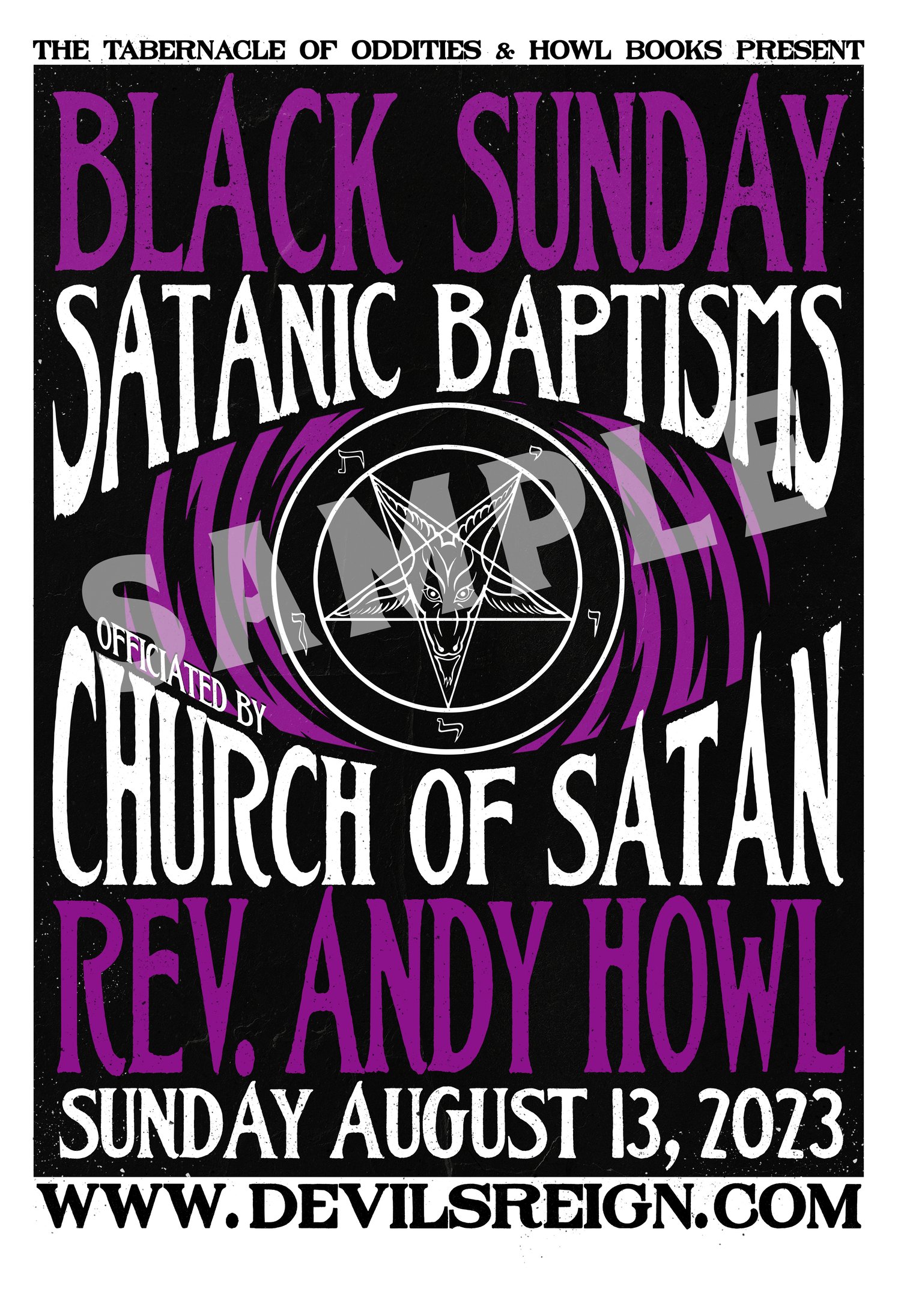 Image of Black Sunday print - Signed by Andy Howl - 13x19