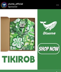 Image 4 of TikiRob Aloha Shirt - Green