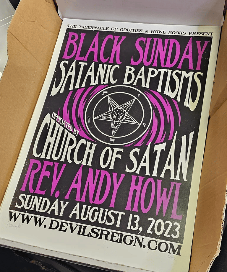 Image of Black Sunday print - Signed by Andy Howl - 13x19