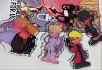 Image of trigun knives vash acrylic charms