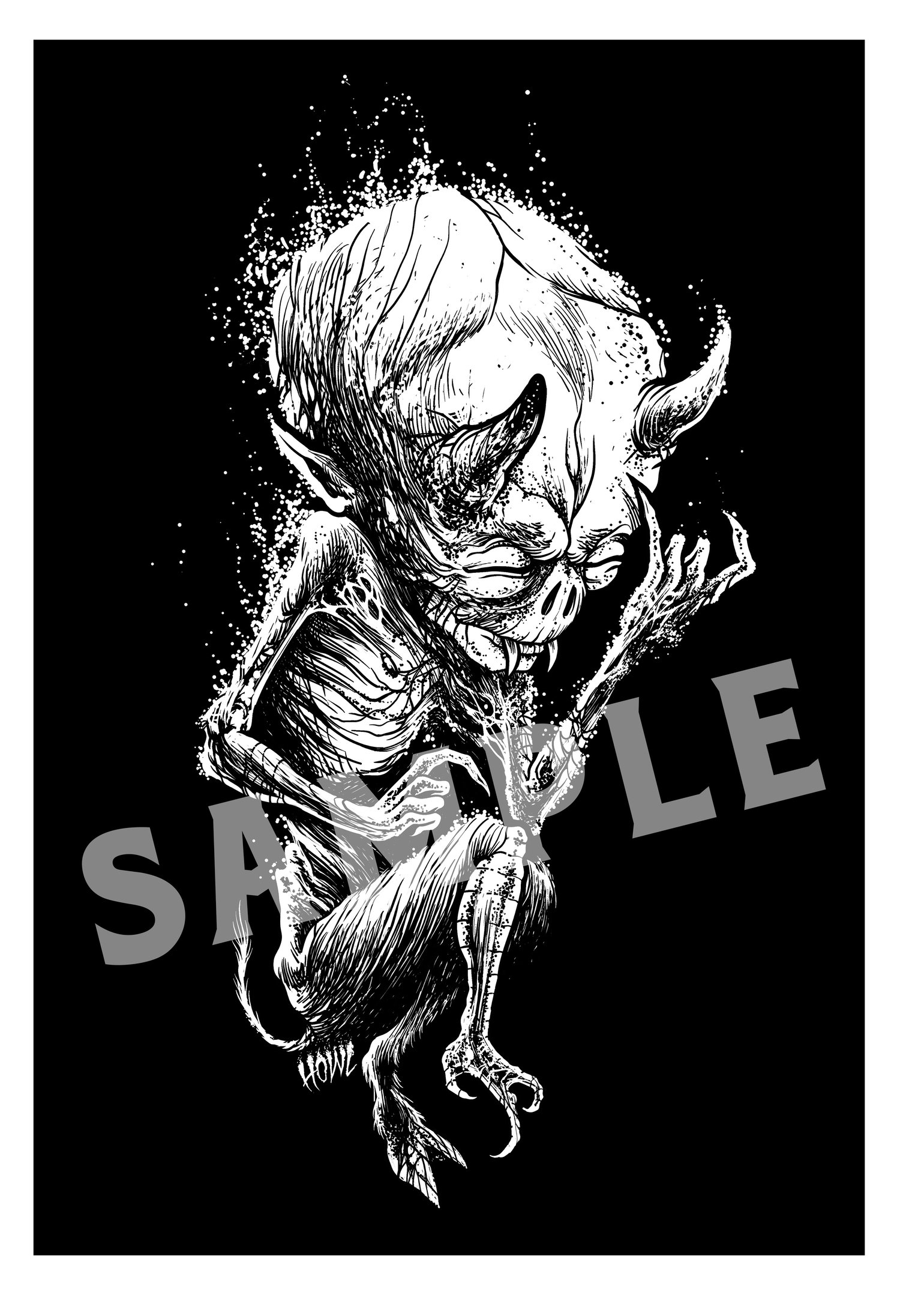 Image of Devil Baby print - Signed by Andy Howl - 13x19