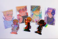 Image of trigun stampede 3in holo stickers