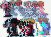 Image of trigun stampede 3in holo stickers