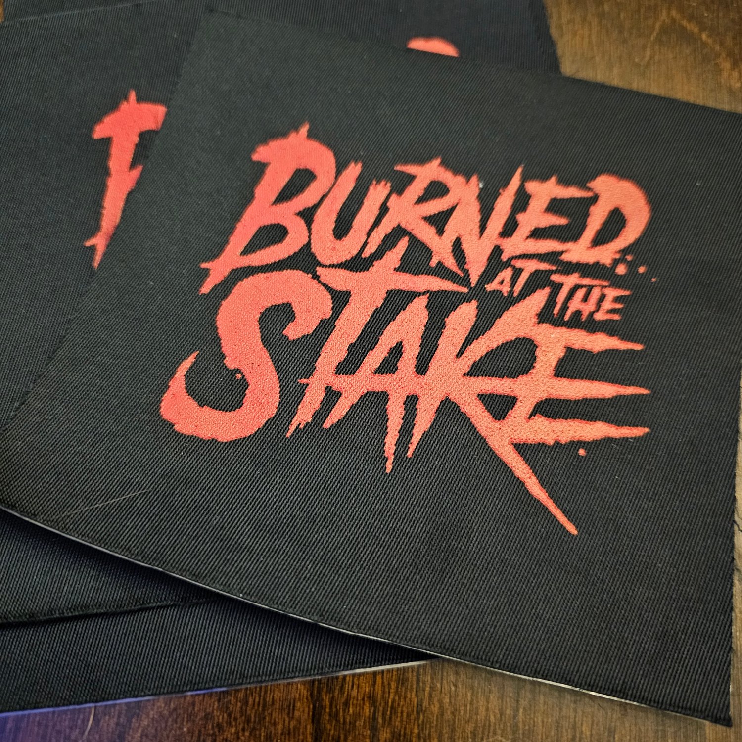 Image of Burned at the Stake - 5inch printed patch 