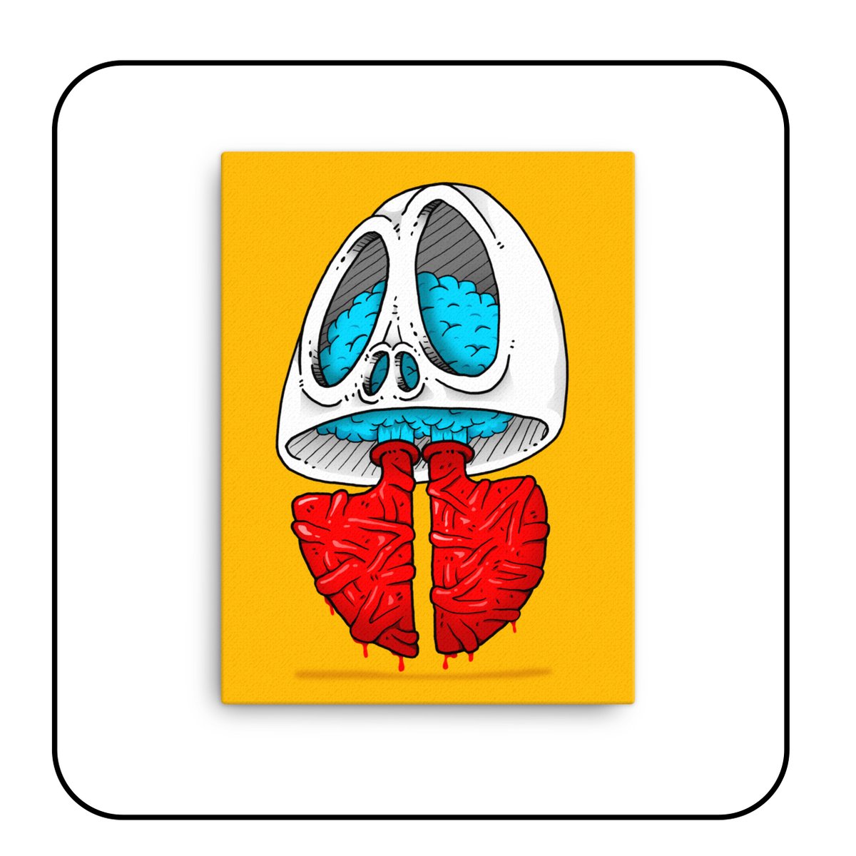 Asthmatic Skull on Canvas LillyBomb