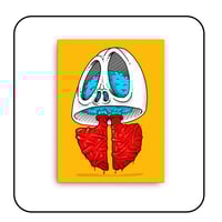 Image 1 of Asthmatic Skull on Canvas