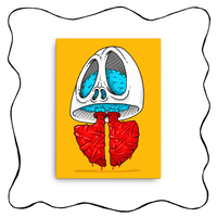 Image 2 of Asthmatic Skull on Canvas