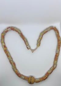 Image 1 of Orange Trade Beads Necklace