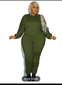 Image 1 of ARMY GREEN AND SILVER 