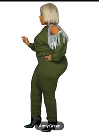 Image 3 of ARMY GREEN AND SILVER 