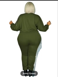 Image 2 of ARMY GREEN AND SILVER 
