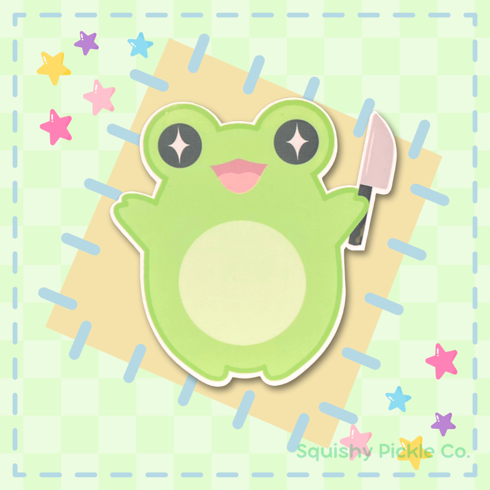 Image of Danger Frog Classic  - Waterproof Vinyl Sticker