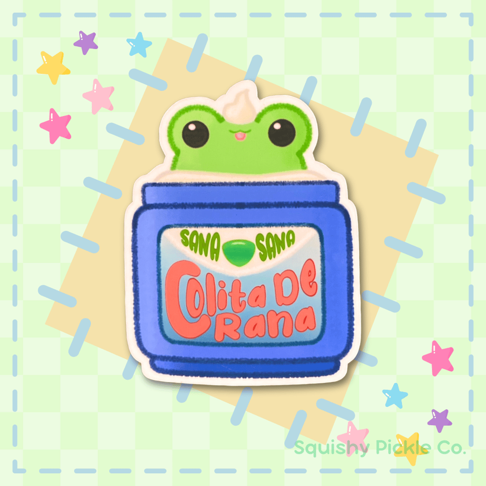 Image of Sana Sana Colita De Rana   - Waterproof Vinyl Sticker