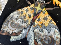 Image 3 of Golden Moth. Framed original art