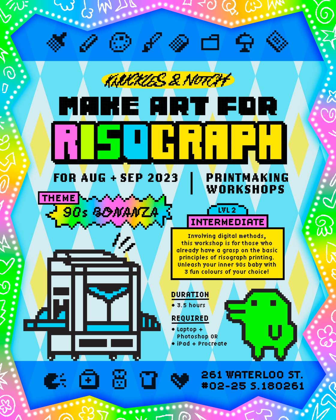 Image of Risograph Workshop for Intermediate Level - The 90s (Aug-Sep)