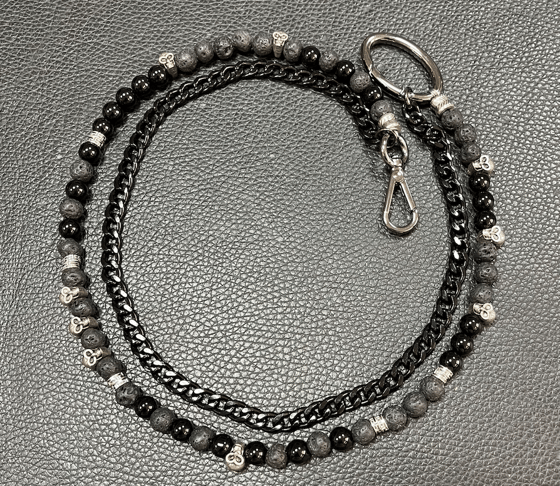 Image of MCJ Chain Black with Skulls