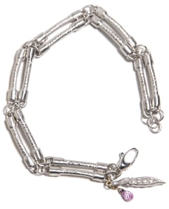 Image of White Gold Bone Bracelet