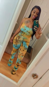 Tie - Dye Stack Leg jumpsuit 