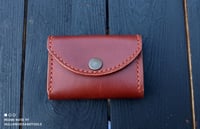 Image 1 of Wallet handmade leather cardholder wallet famous Buttero 