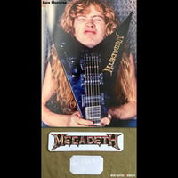 Image 1 of Dave Mustaine guitar stickers Megadeath decal Jackson USA King-V KV1 +vinyl autograph sticker