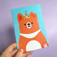 Image 2 of Doggo Party Hat Card