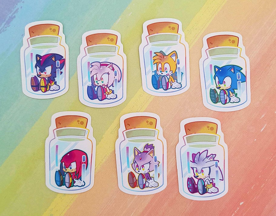 Bottled Sonic Stickers
