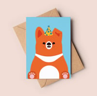 Image 1 of Doggo Party Hat Card