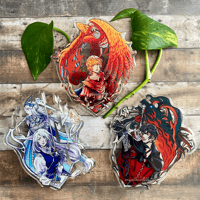 Image 1 of [IN-STOCK] FFXVI Foiled Acrylic Pins