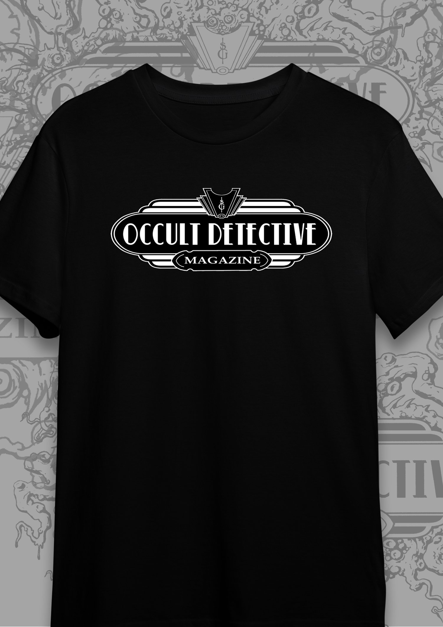 Official Occult Detective Magazine Logo T-shirt