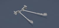Image 2 of Factory Frame Bolt-in 3" Drop Rear Trailing arms w/ Crossmember 
